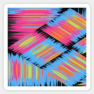 Colorful striped patterns Sticker